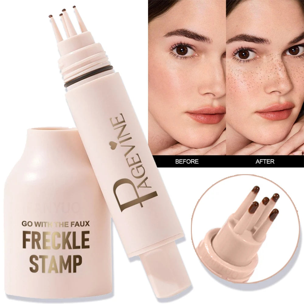 Pen with freckle stamp