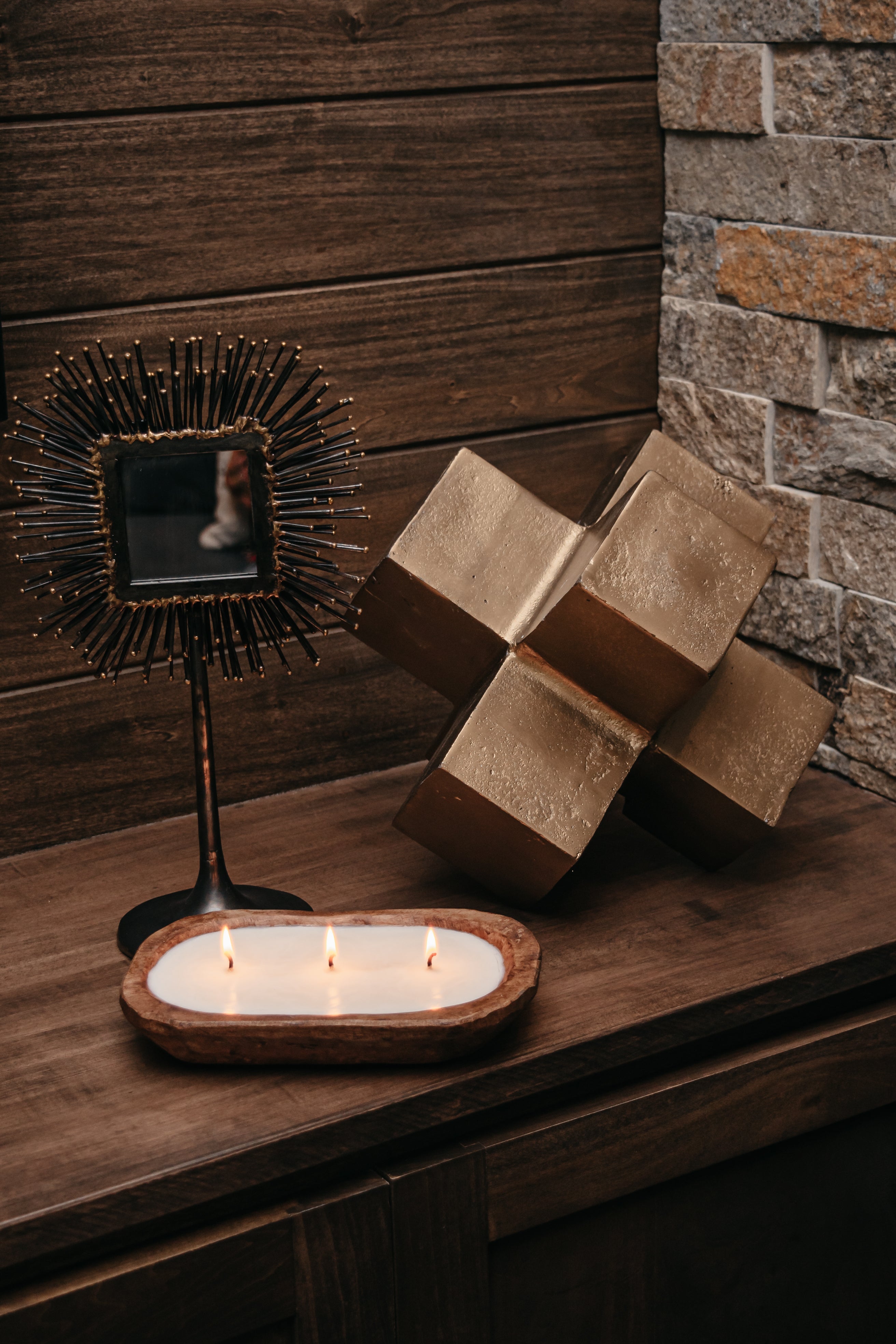 Scented candle - Rustic style